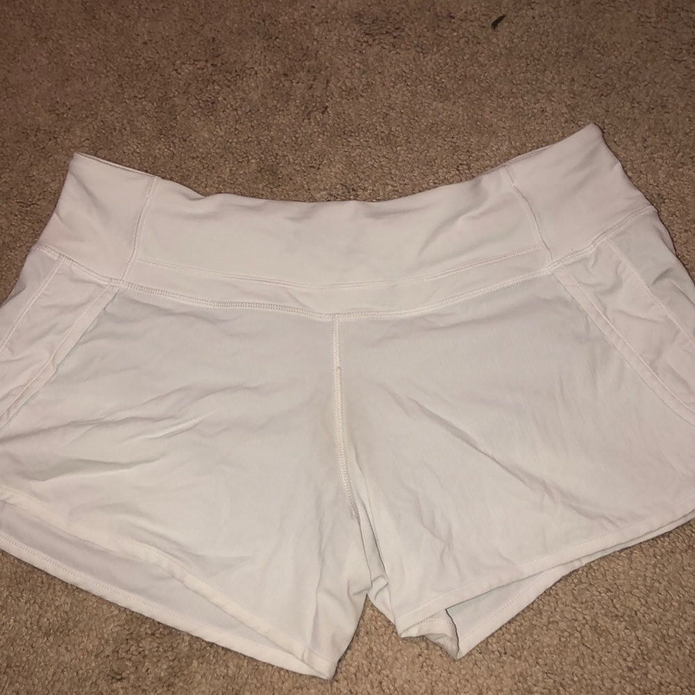 White lululemon shorts
